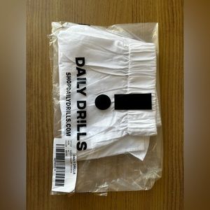 Daily Drills White Poplin Resort Shorts